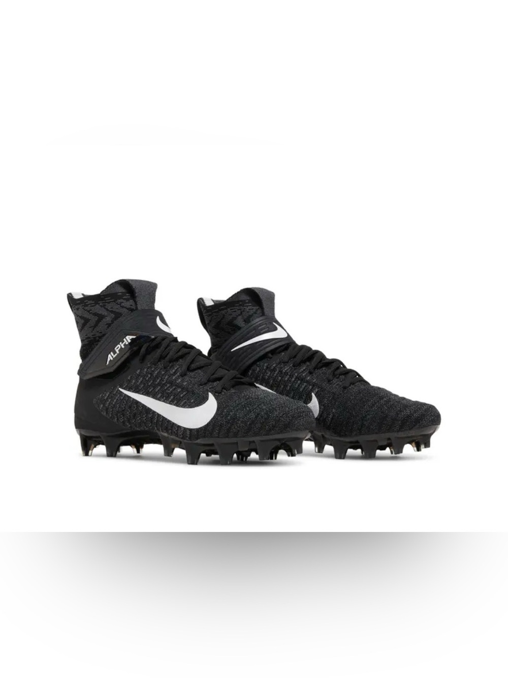 Nike Alpha Menace Elite 2 Men's Size 15 Football Cleats - Black (A03374-001)